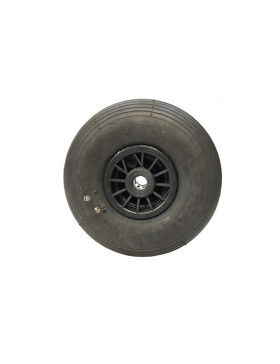 Ruota DI Carrello a mano GONFIATA PREMIUM DIAMETRO 260 MM CARICO 150KG ASSE 20 MM - S2700P (PNEUMATICO 3.00-4)