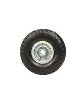 RUEDA DE CARRETILLA DE MANO INFLADA CON LLANTA DE CHAPA, DIÁMETRO DE 260 MM, CARGA DE 150 KG Y EJE DE 25 MM - S2700T (NEUMÁTICO 