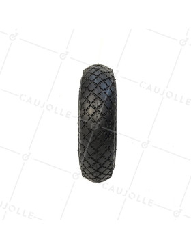 RUEDA DE CARRETILLA DE MANO INFLADA CON LLANTA DE CHAPA, DIÁMETRO DE 260 MM, CARGA DE 150 KG Y EJE DE 25 MM - S2700T (NEUMÁTICO 