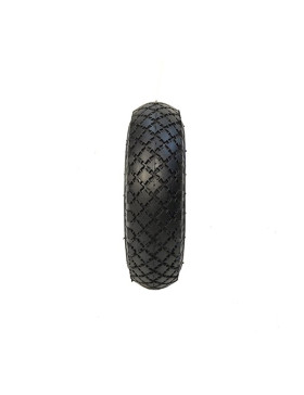RUEDA DE CARRETILLA DE MANO INFLADA CON LLANTA DE CHAPA, DIÁMETRO DE 260 MM, CARGA DE 150 KG Y EJE DE 25 MM - S2700T (NEUMÁTICO 