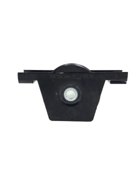 Ruota DI PORTA NERA DA INCASSO SUPER RESISTENTE A Gola TRIANGOLARE DIAMETRO 80 MM CARICO 600KG - MTSPE GV80 NERA