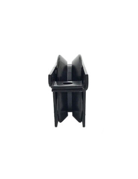 Ruota DI PORTA NERA DA INCASSO SUPER RESISTENTE A Gola TRIANGOLARE DIAMETRO 80 MM CARICO 600KG - MTSPE GV80 NERA