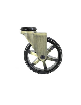 Ruota DESIGN RETRO IN ALLUMINIO DORATO DIAMETRO 100 MM CARICO 55KG - GOLDSTYL100O