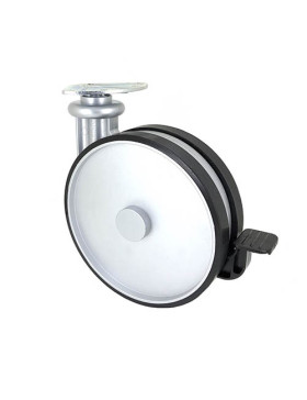 Ruota DESIGN GRIGIO PER DIVANO DIAMETRO 185 MM CARICO 80 KG - TWINNED180P/AF