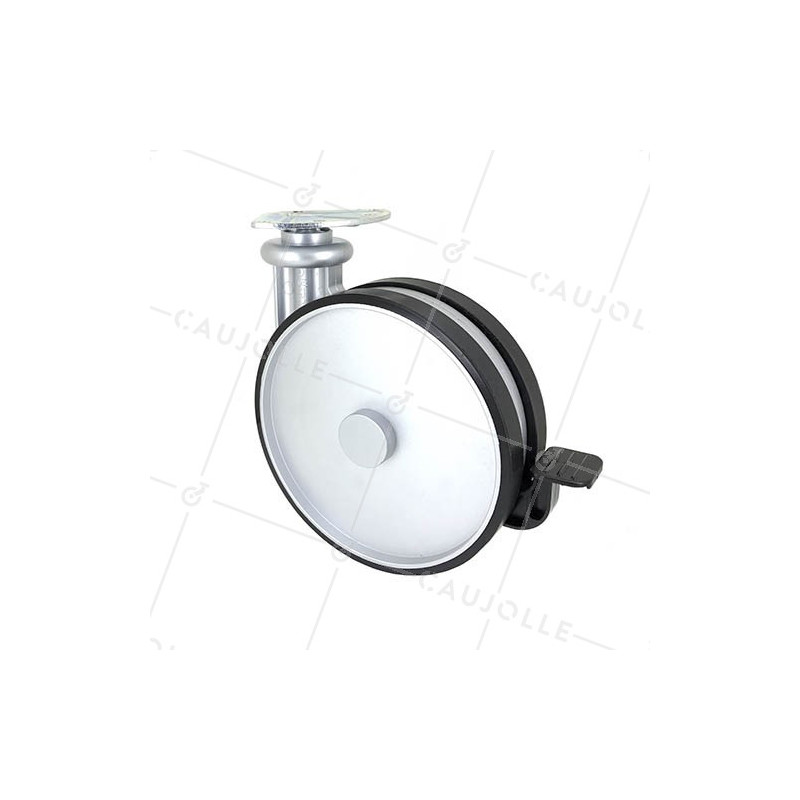 Ruota DESIGN GRIGIO PER DIVANO DIAMETRO 185 MM CARICO 80 KG - TWINNED180P/AF