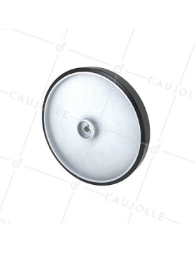 Ruota DESIGN PER SEDIE A SDRAIO SERIE DISK ALU DIAMETRO 180 MM CARICO 40KG ASSE 10 MM - DISK ALU 180 • Caujolle
