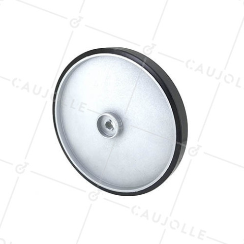 Ruota DESIGN PER SEDIE A SDRAIO SERIE DISK ALU DIAMETRO 180 MM CARICO 40KG ASSE 10 MM - DISK ALU 180 • Caujolle