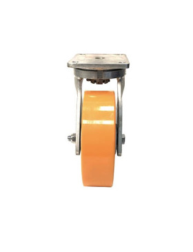 Ruota PIVOTANTE IN FONTE POLIURETANO DIAMETRO 250 MM CARICO 1800 KG - STEC 250PIV