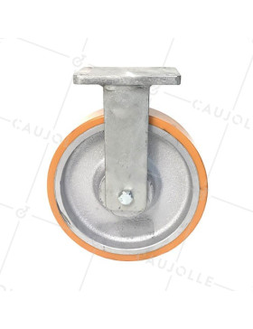Ruota FISSA IN POLIURETANO DIAMETRO 300 MM CARICO 2000KG - STEC 300FISSO