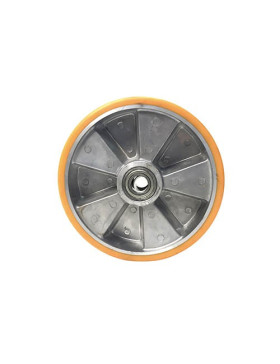 Ruota poliuretano industriale diametro 250 mm asse 25 mm