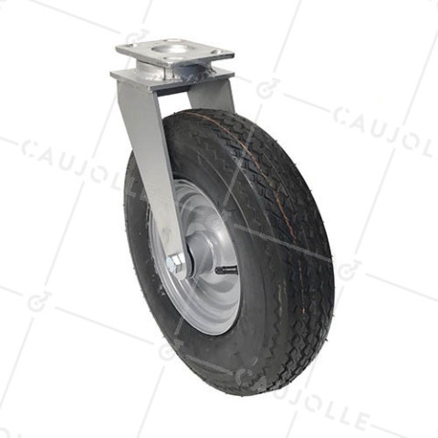 Ruota GONFIABILE DI GRANDI DIMENSIONI DIAMETRO 414 MM CARICO 300 KG - S20-1-400PIV • Caujolle
