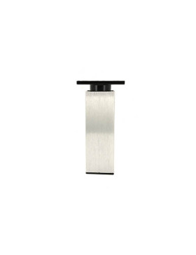 Pied en aluminium brossée d'hauteur 110 mm