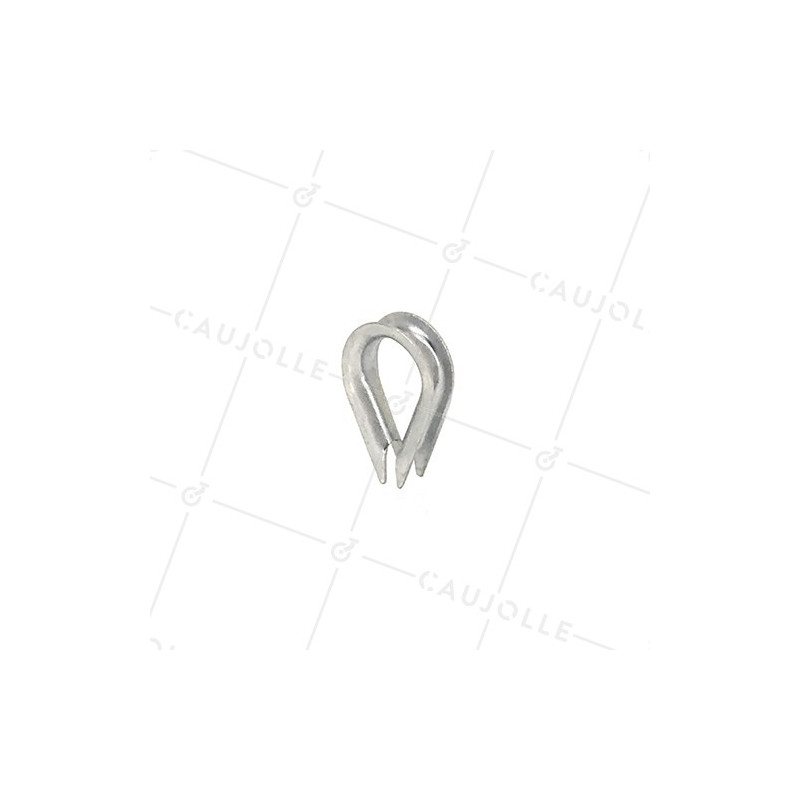 CONNETTORE A FORMA DI CUORE PER CAVO O FUNE DI 4 MM