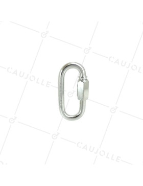 Maillon rapide en acier de diamètre 7 mm