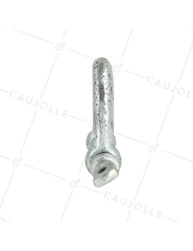 Manille droite en acier avec axe traversant de 22 mm de diamètre