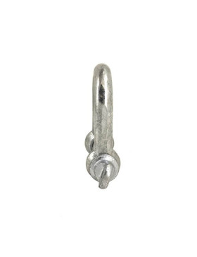 Manille droite en acier avec axe traversant de 16 mm de diamètre