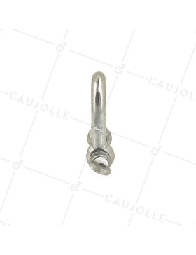 Manille droite en acier avec axe traversant de 12 mm de diamètre