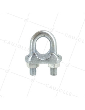 SERRE CÂBLE À ÉTRIER ACIER POUR CÂBLE DE 20 MM