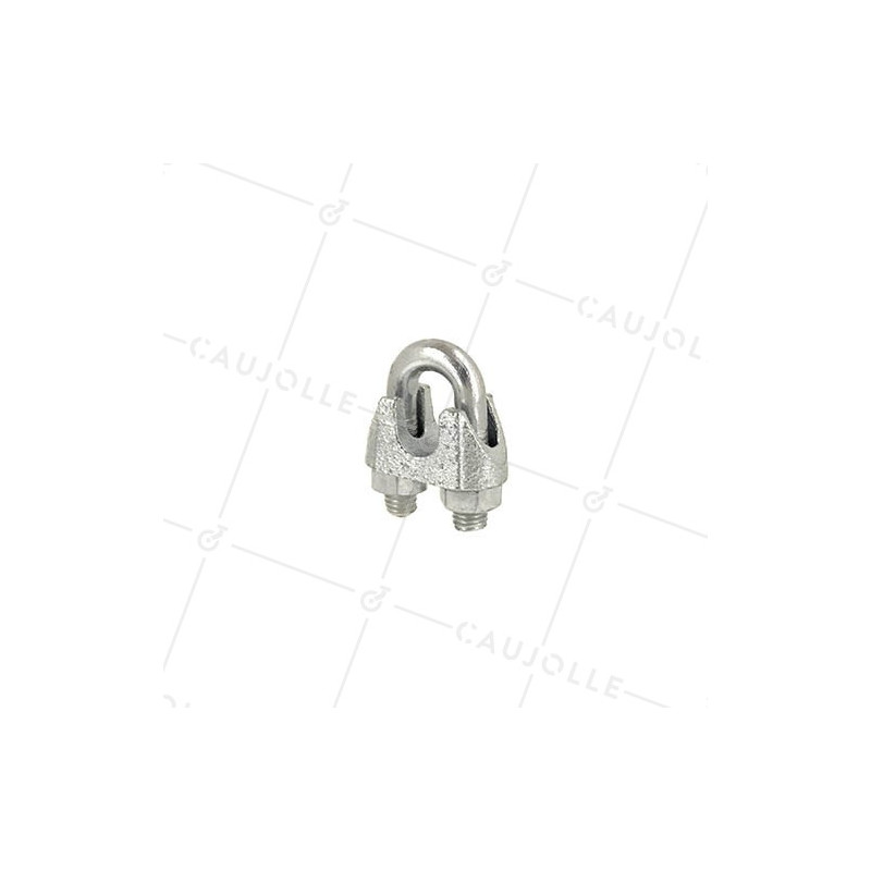 SERRE CÂBLE À ÉTRIER ACIER POUR CÂBLE DE 10 MM