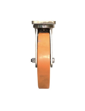 Ruota INDUSTRIALE PIVOTANTE IN GHISA E POLIURETANO DIAMETRO 400 MM CARICO 2500 KG - STEC400PIV