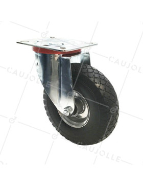 Ruota PIVOTANTE INCREVABILE AD ALTA CAPACITÀ TUTTO TERRE DIAMETRO 260 MM CARICO 200 KG - S20-1 LASTRINA INC • Caujolle