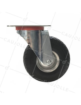 Ruota PIVOTANTE INCREVABILE AD ALTA CAPACITÀ TUTTO TERRE DIAMETRO 260 MM CARICO 200 KG - S20-1 LASTRINA INC