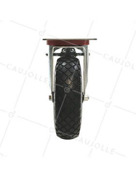 Ruota INDESTRUCTIBILE FLESSIBILE TUTTO TERRE CON FRENATURA DIAMETRO 260 MM CARICO 200 KG - S20-1AF LAMIERA INC