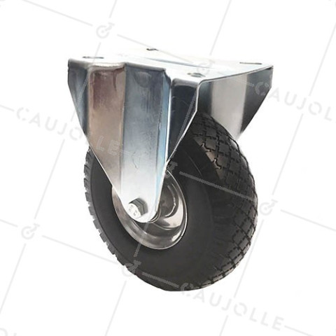 Ruota FISSA INDEFORMABILE SOFFICE TUTTO TERRE DIAMETRO 260 MM CARICO 200KG-S21-1 LAMIERA INC • Caujolle
