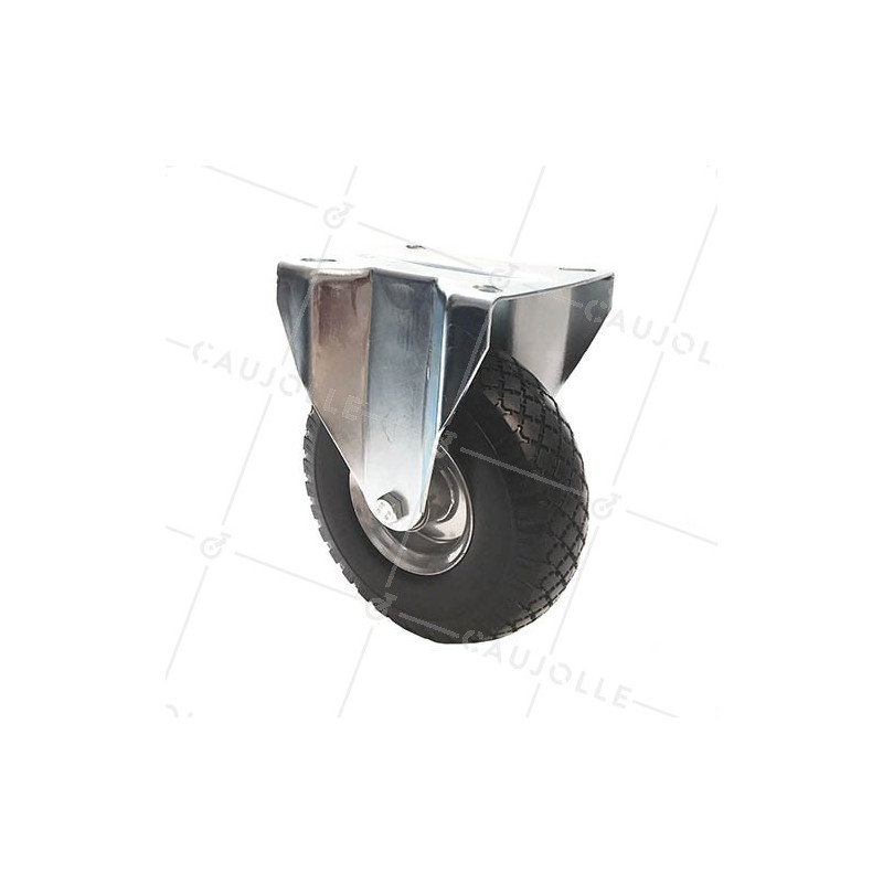 Ruota FISSA INDEFORMABILE SOFFICE TUTTO TERRE DIAMETRO 260 MM CARICO 200KG-S21-1 LAMIERA INC