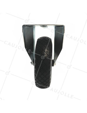 Ruota FISSA INDEFORMABILE SOFFICE TUTTO TERRE DIAMETRO 260 MM CARICO 200KG-S21-1 LAMIERA INC