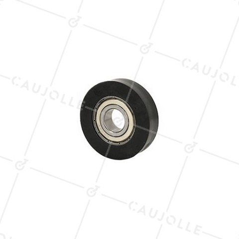 Ruota A PROFILO PIATTO PER PORTA SCORREVOLE DIAMETRO 50 MM CARICO 120 KG ASSE 15 MM • Caujolle
