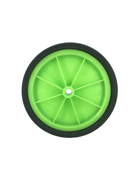 Ruota di lettino verde diametro 200 mm asse 14 mm