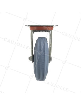 Ruota INOX IN GOMMA NON MACCHIANTI DIAMETRO 125 MM CARICO 110 KG