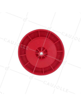 Ruota rossa in polipropilene diametro 125mm S2011