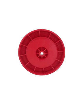 Ruota rossa in polipropilene diametro 125mm S2011