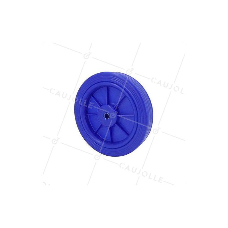 Ruota blu in polipropilene diametro 125mm S2011
