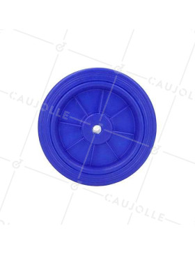 Ruota blu in polipropilene diametro 125mm S2011
