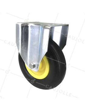 Ruota INDESTRUTTIBILE SOFFICE FISSA PER GRAVEL DIAMETRO 200 MM CARICO 50KG • Caujolle