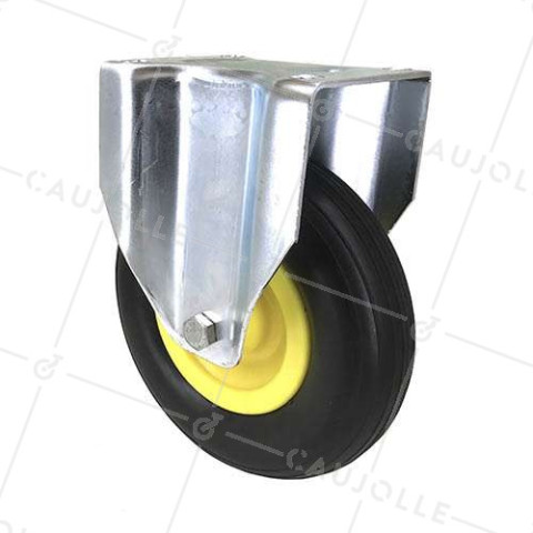 Ruota INDESTRUTTIBILE SOFFICE FISSA PER GRAVEL DIAMETRO 200 MM CARICO 50KG • Caujolle