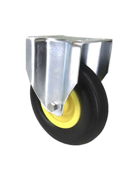 Ruota INDESTRUTTIBILE SOFFICE FISSA PER GRAVEL DIAMETRO 200 MM CARICO 50KG