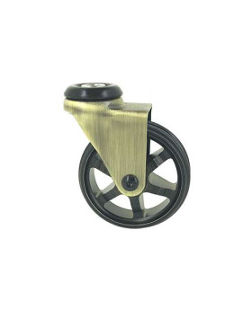 Ruota DESIGN RETRO IN ALLUMINIO DORATO DIAMETRO 75 MM CARICO 45KG - GOLDSTYL75O