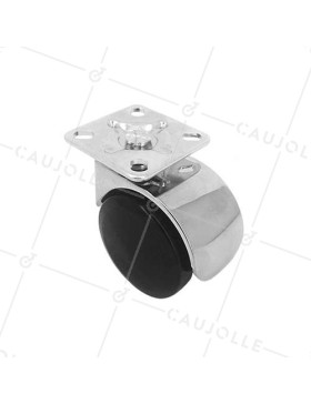 Ruota DI DESIGN PER SEDIE A Piastra DIAMETRO 50 MM CARICO 50 KG- S49CH 50P • Caujolle