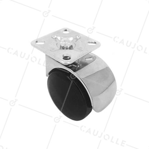 Ruota DI DESIGN PER SEDIE A Piastra DIAMETRO 50 MM CARICO 50 KG- S49CH 50P • Caujolle
