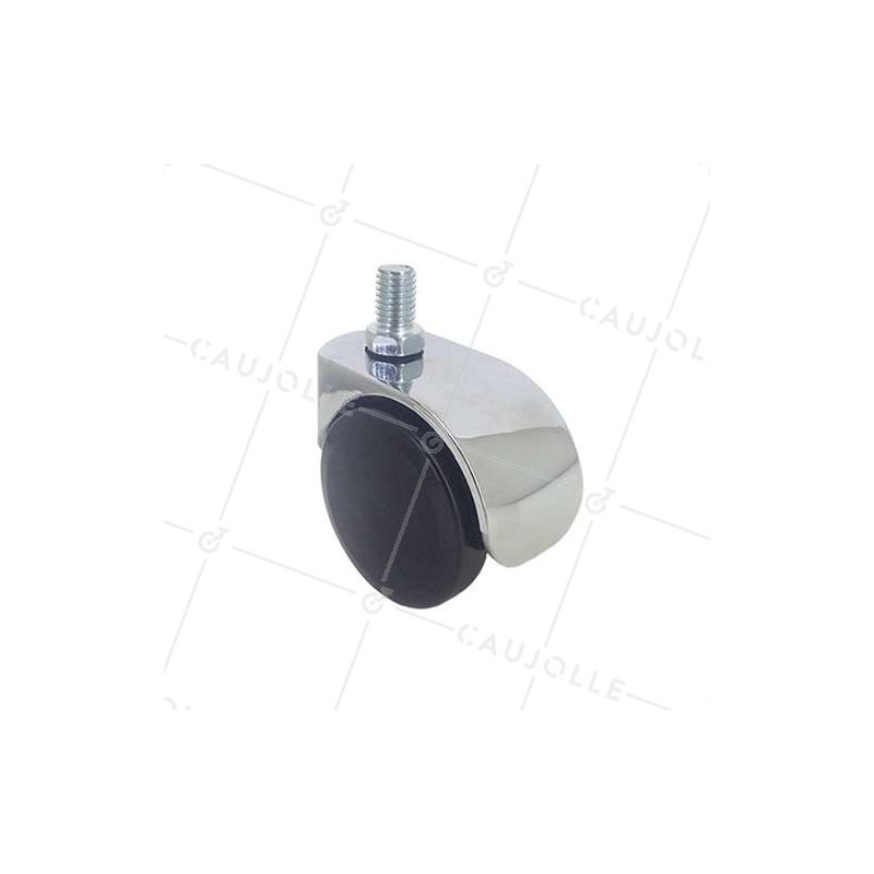 Ruota DI DESIGN PER SEDIE DA VITE DIAMETRO 50 MM CON ASTA FILETTATA 10 MM CARICO 50 KG - S49CH 50T