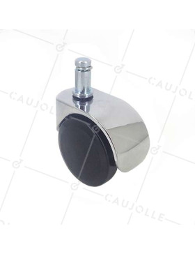 Ruota DI DESIGN PER SEDIE A CLIP DIAMETRO 50 MM CON Asta liscia DA 11 MM CARICO 50 KG - S49CH 50TL • Caujolle