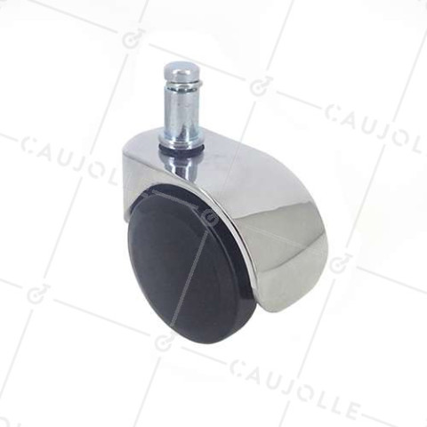 Ruota DI DESIGN PER SEDIE A CLIP DIAMETRO 50 MM CON Asta liscia DA 11 MM CARICO 50 KG - S49CH 50TL • Caujolle