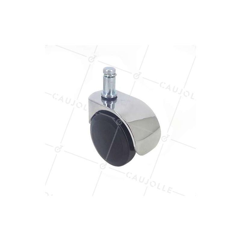 Ruota DI DESIGN PER SEDIE A CLIP DIAMETRO 50 MM CON Asta liscia DA 11 MM CARICO 50 KG - S49CH 50TL