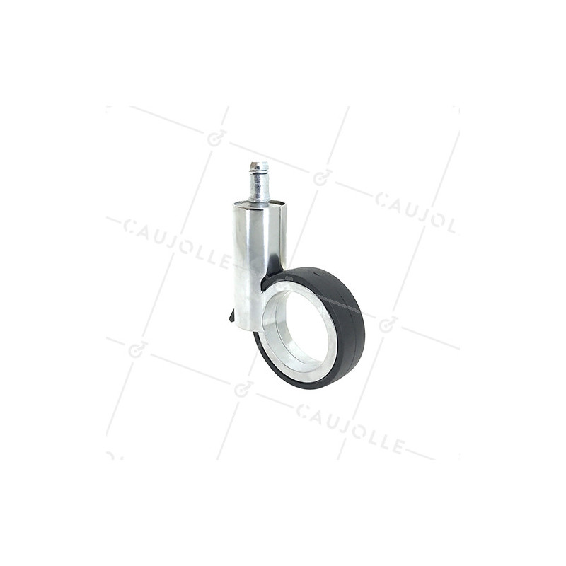 Ruota FUTURISTA CROMATA A Asta liscia DI 11 MM DIAMETRO 65 MM CARICO 30KG - GRAVITY65TLC11