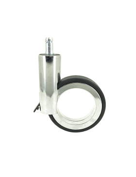Ruota FUTURISTA CROMATA A Asta liscia DI 11 MM DIAMETRO 90 MM CARICO 35KG - GRAVITY90TLC11