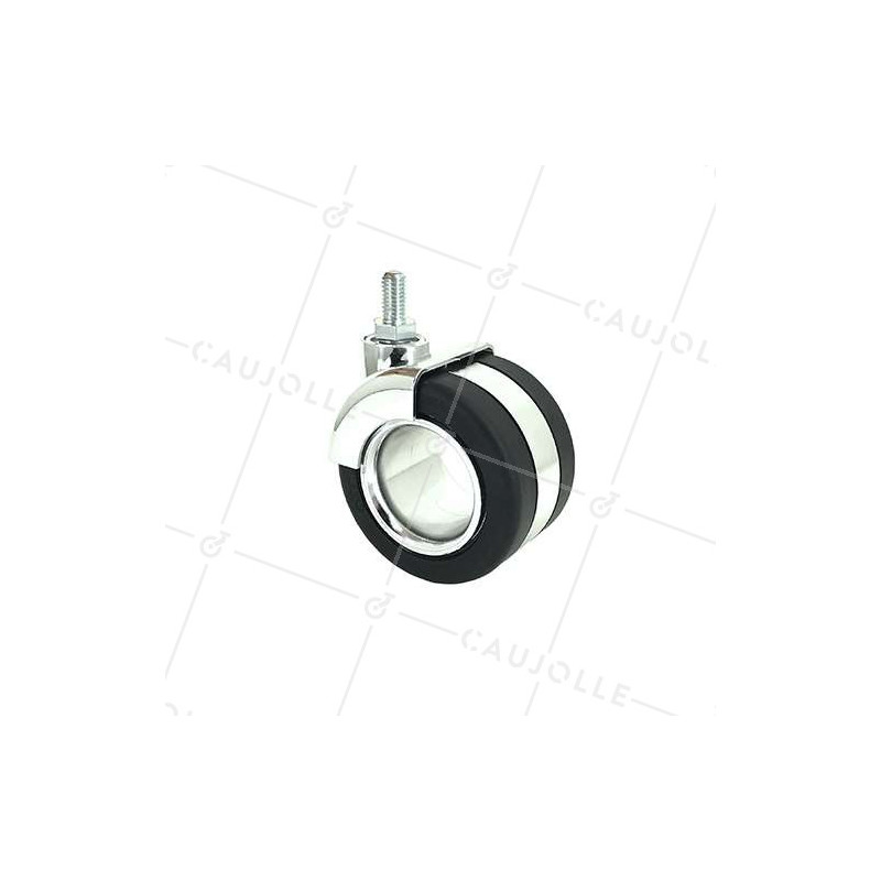 Ruota DESIGN PER MOBILI CON FILETTO DA 8 MM DIAMETRO 65 MM CARICO 50 KG - BURO65TF8